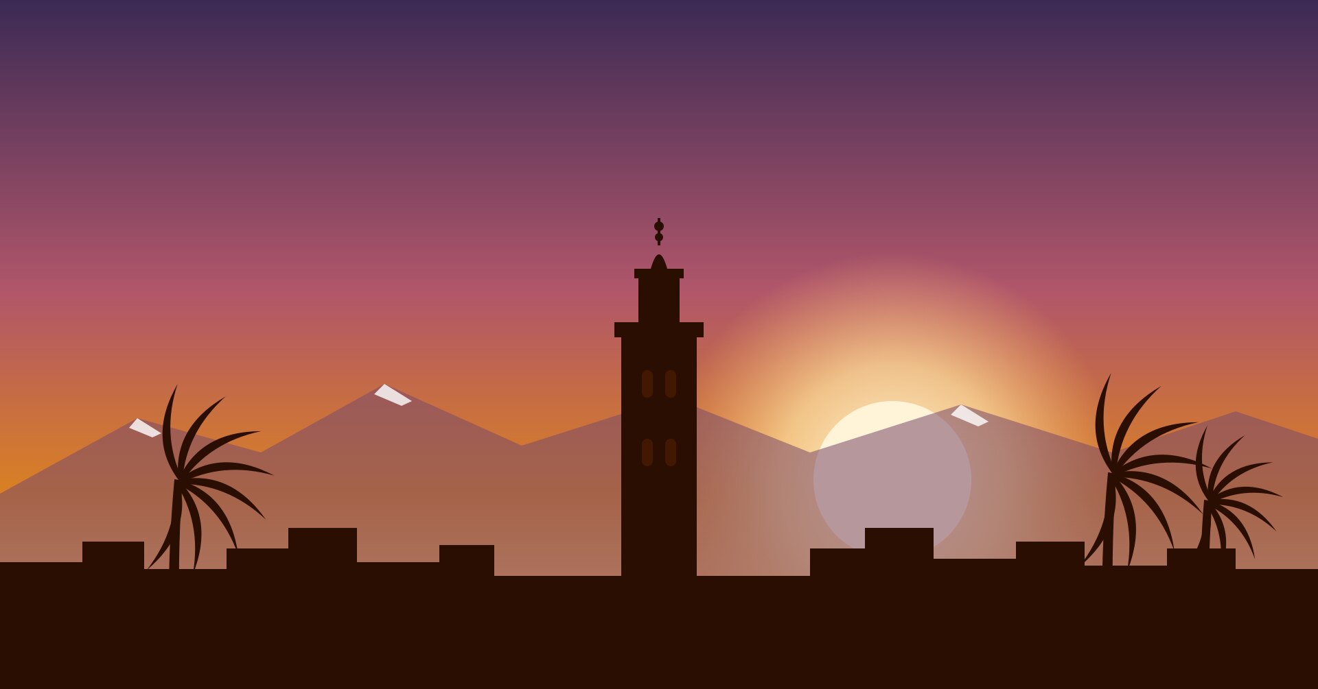 Marruecos y el conflicto de Oriente Medio: ilustración de Marrakech al amanecer