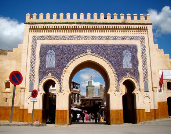 Bab Boujloud gate in Fes, Morocco