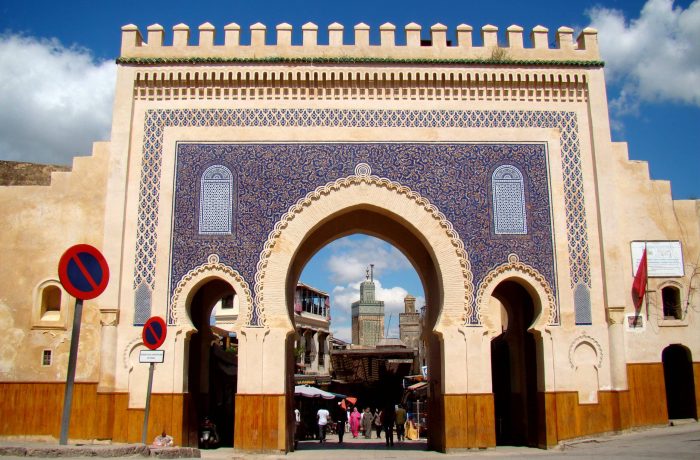 Bab Boujloud gate in Fes, Morocco