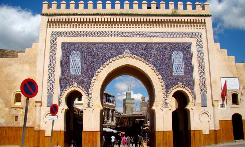Bab Boujloud gate in Fes, Morocco