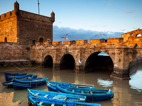 The port of Essaouira on the Atlantic coast of Morocco