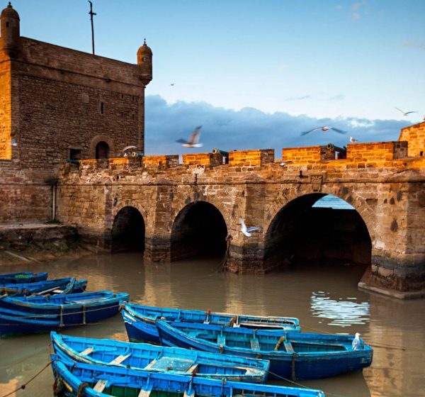The port of Essaouira on the Atlantic coast of Morocco
