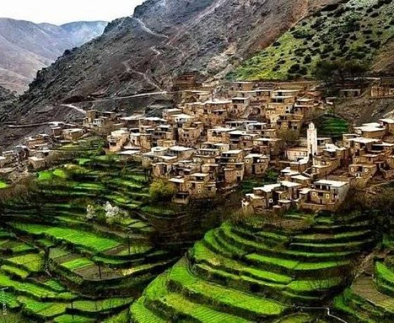 The mountain village of Imlil in the High Atlas, Morocco