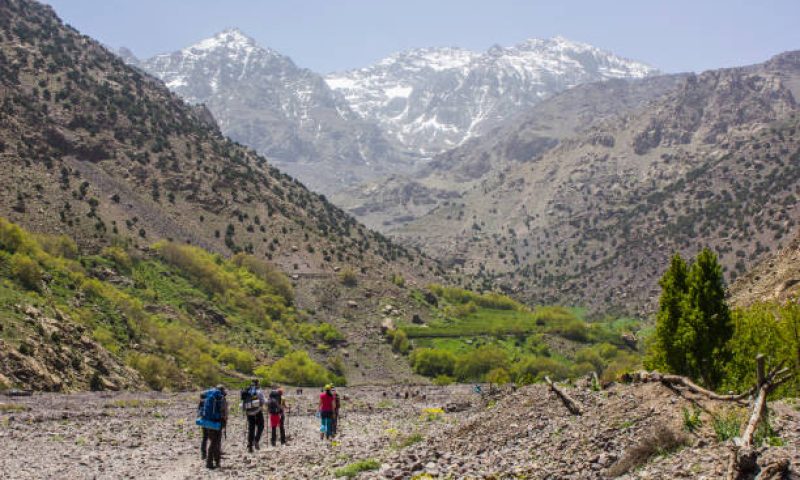 Trekking en las montañas del Alto Atlas, Marruecos